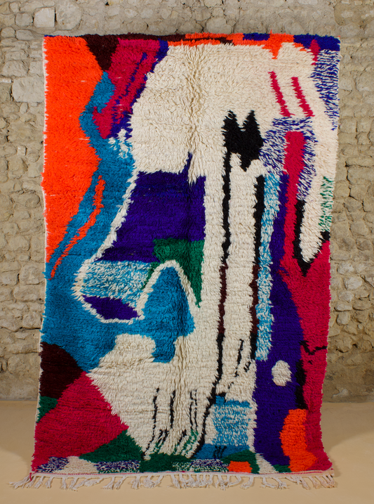 Tapis Azilal Graphique coloré