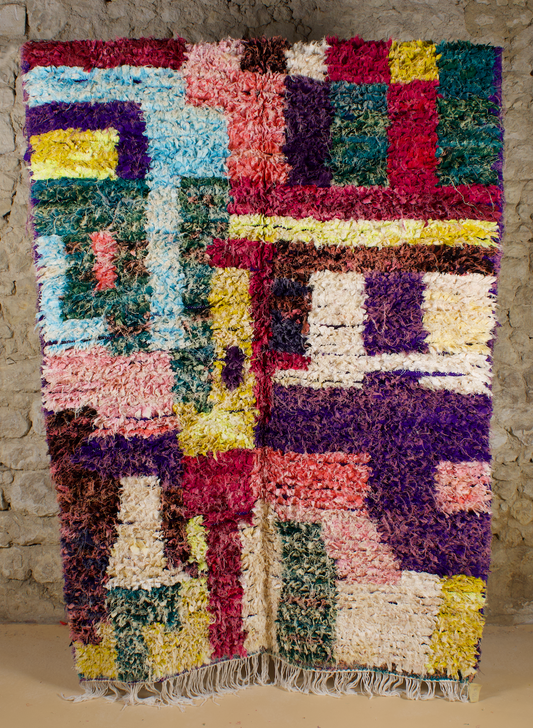 Petit Tapis Boucherouite Coloré