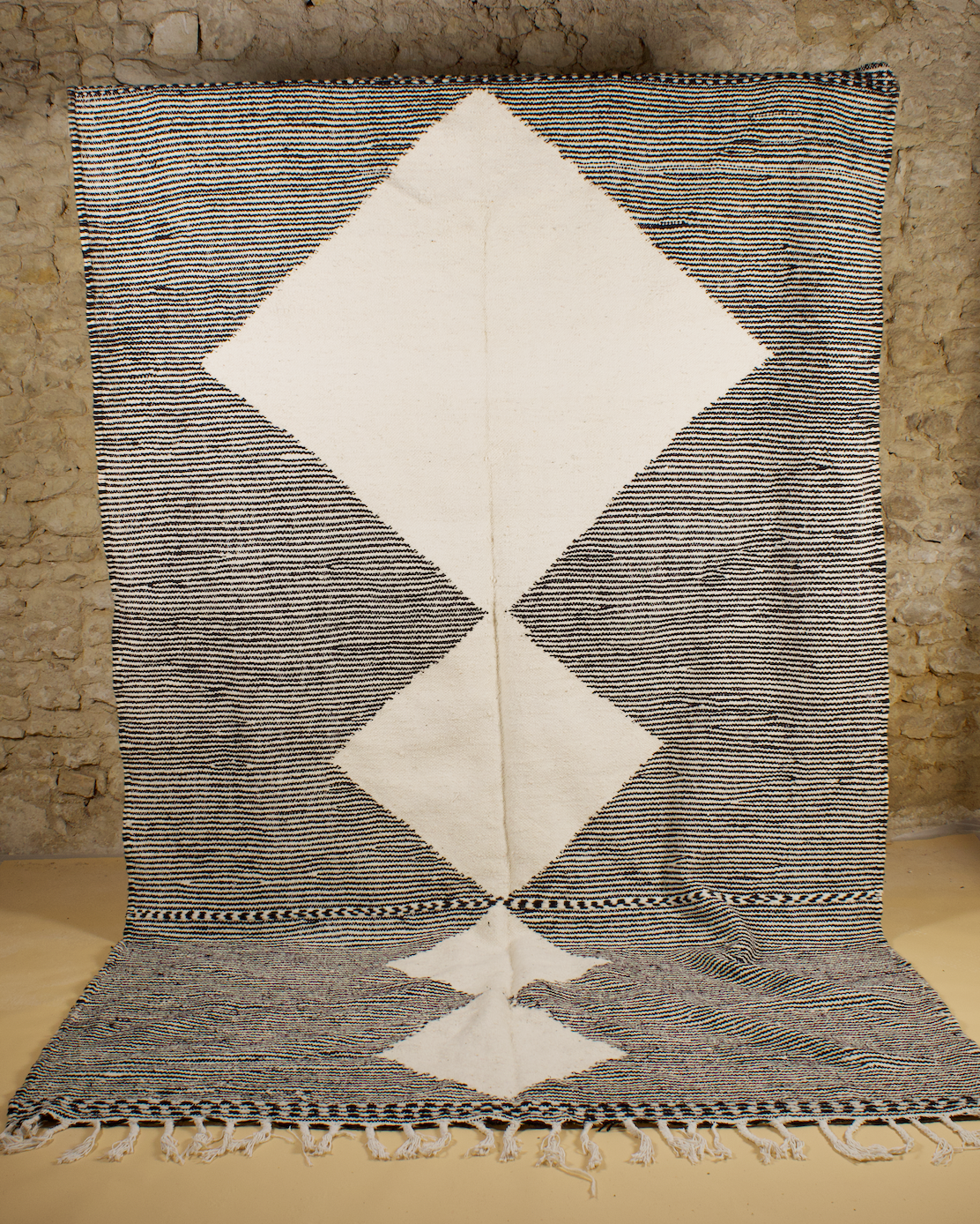 Tapis Kilim Zanafi Gris