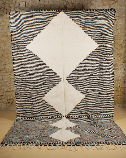 Tapis Kilim Zanafi Gris