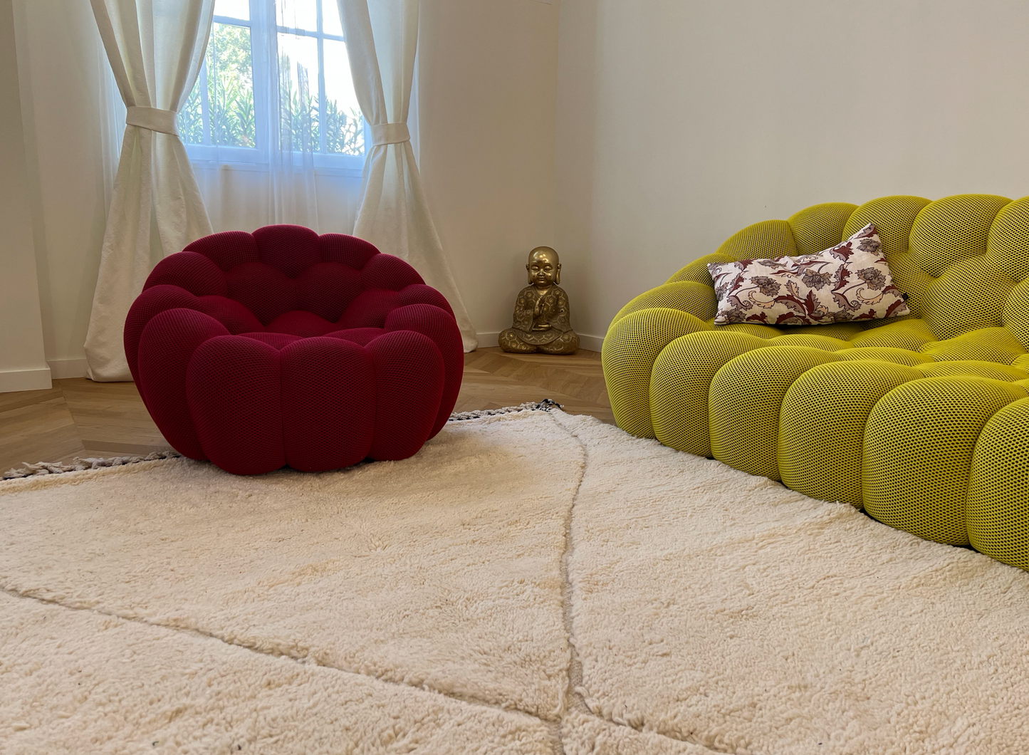 Grand Tapis Beni Ouarain Creme